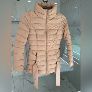 Guess Women's Beige Puffer Jacket